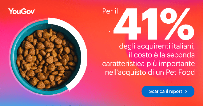 Acquisto di Pet Food: il cane è l'animale più diffuso tra gli italiani